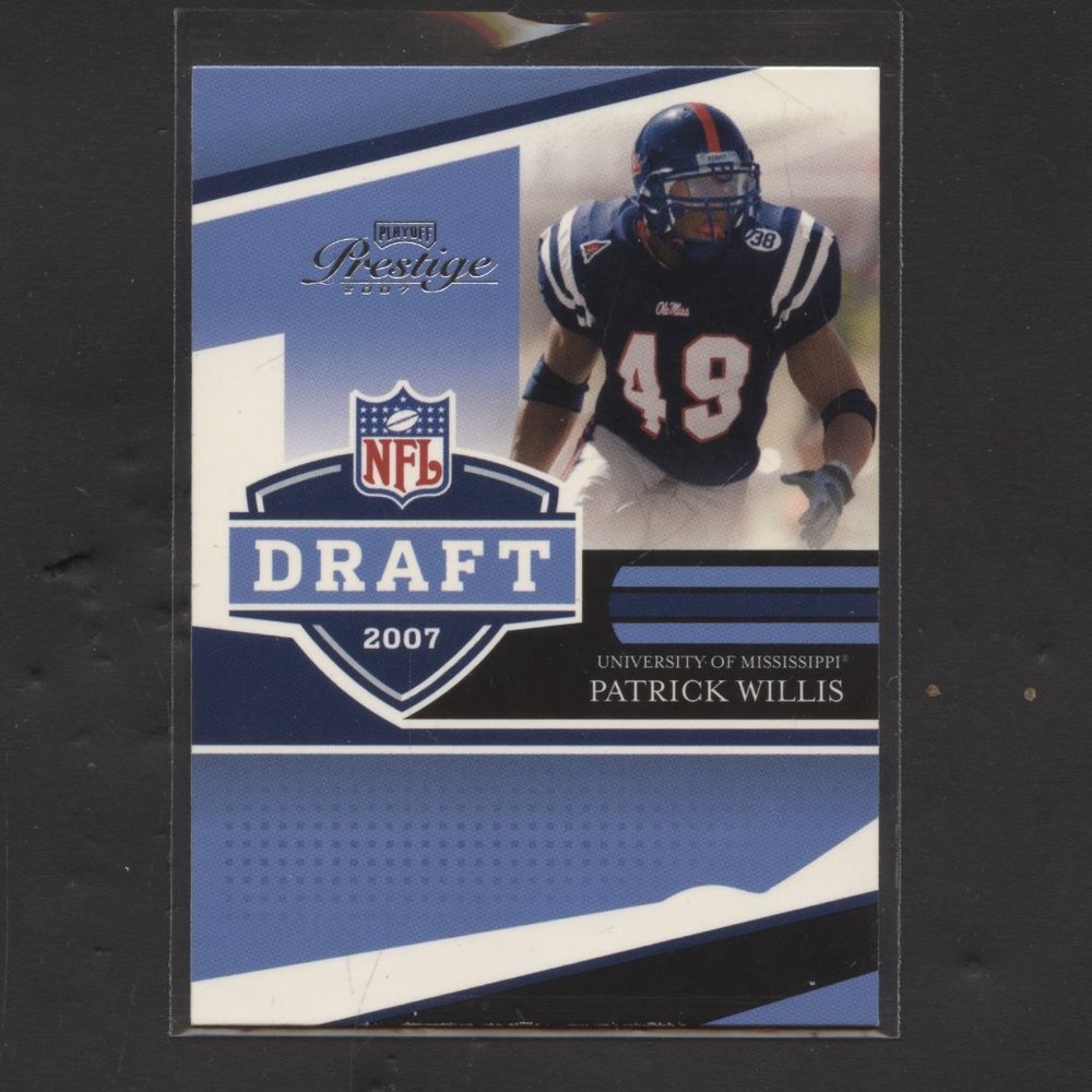 2007 playoff prestige patrick willie rookie card